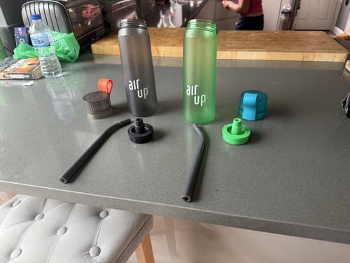 Two air bottles green - green, and